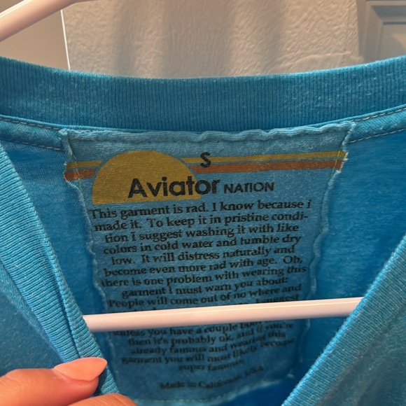 Blue aviator nation tshirt - Picture 2 of 3